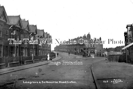 BF 1765 - Leagrave & Selbourne Road, Luton, Bedfordshire c1917