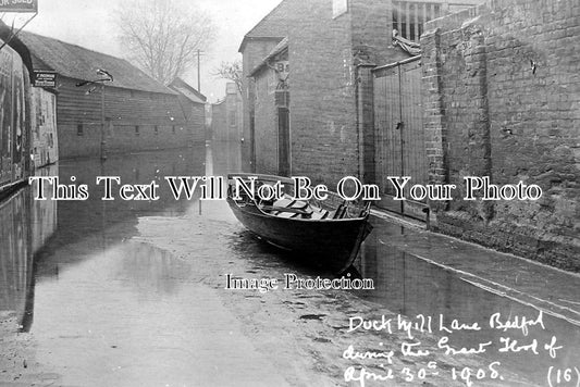 BF 178 - Duck Mill Lane Flood, Bedford, Bedfordshire c1908