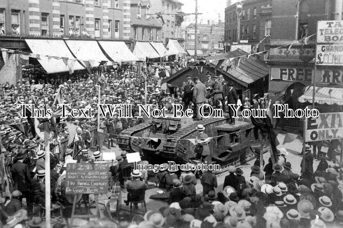 BF 18 - Luton, Bedfordshire - WW1 Tank Fund Collection Event 1918