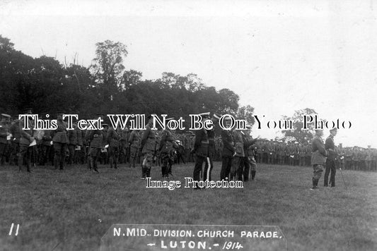 BF 208 - N Mid Division Church Parade, Luton, Bedfordshire 1914