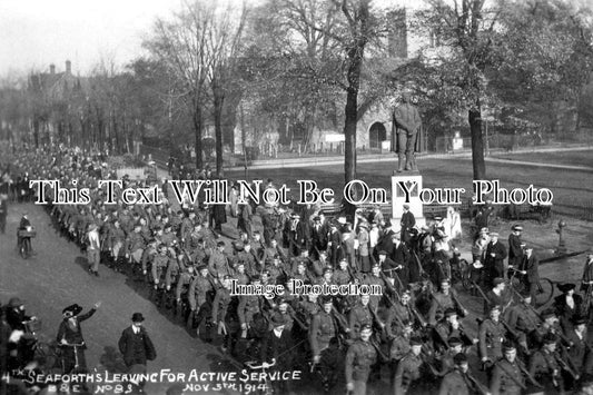 BF 272 - 4th Seaforths Leavinf For Active Service, Bedford, Bedfordshire 1914