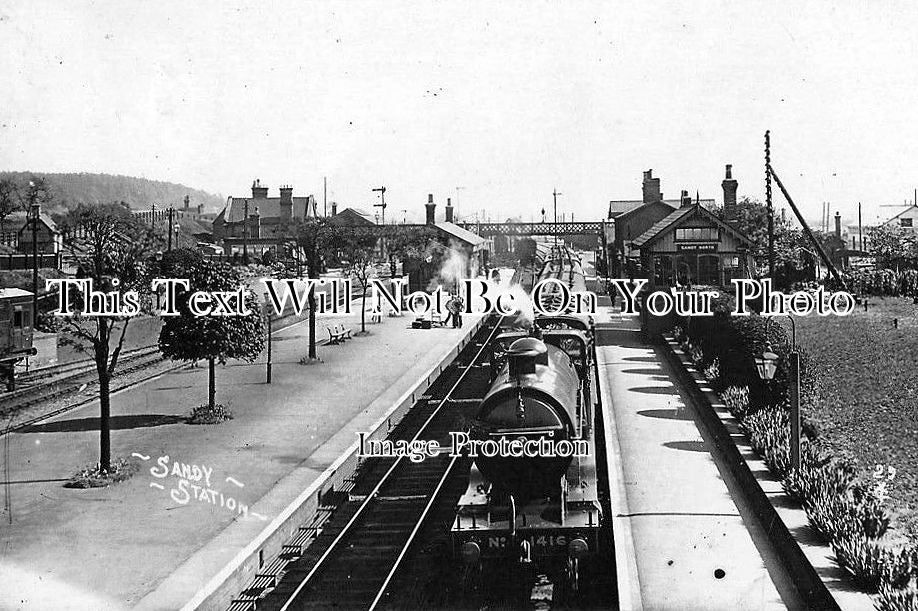 BF 351 - Sandy Railway Station, Bedfordshire c1915