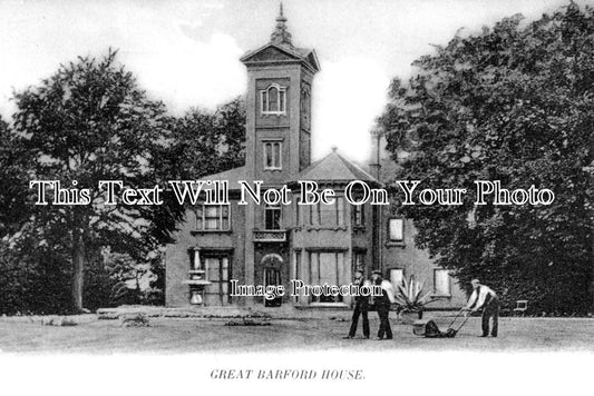 BF 722 - Great Barford House, Bedfordshire