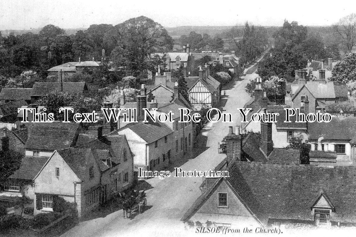 Silsoe Map BF 733 - Silsoe From The Church, Bedfordshire – JB Archive
