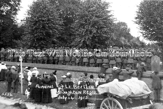 BF 749 - Funeral Of Lt Bertlin, Houghton Regis, Bedfordshire