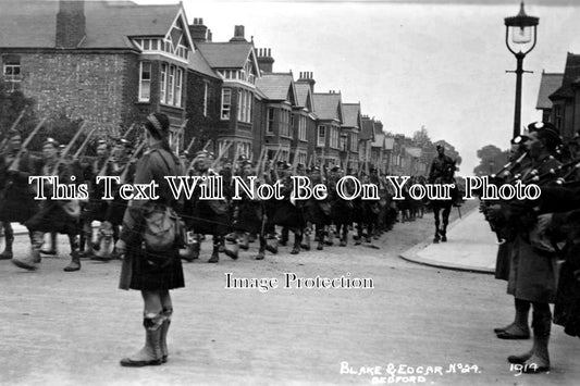 BF 75 - Pipers Argyll & Sutherland Highlanders, Bedford, Bedfordshire c1914