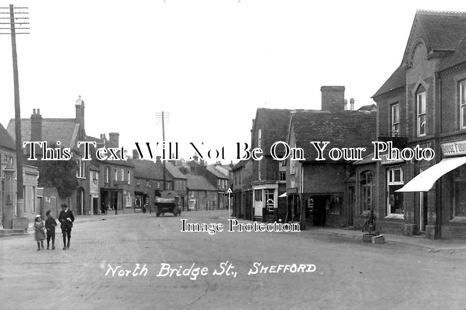 BF 778 - North Bridge Street, Shefford, Bedfordshire c1921