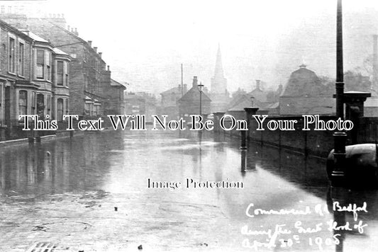 BF 797 - Commercial Road In Flood, Bedford, Bedfordshire 1908