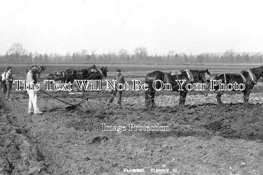 BF 819 - Plowing At Turvey, Bedfordshire