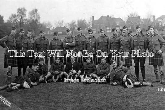 BF 82 - WW1 Scottish Highlanders, Bedford, Bedforshire c1914 - Pemberley Avenue