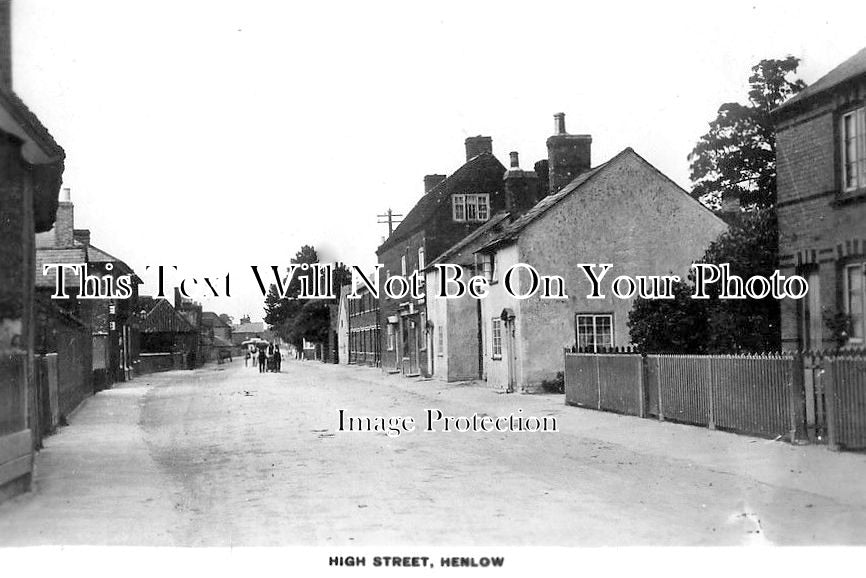BF 860 - Henlow High Street, Bedfordshire c1910