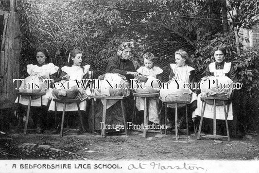 BF 887 - A Lace School, Marston, Bedfordshire c1905