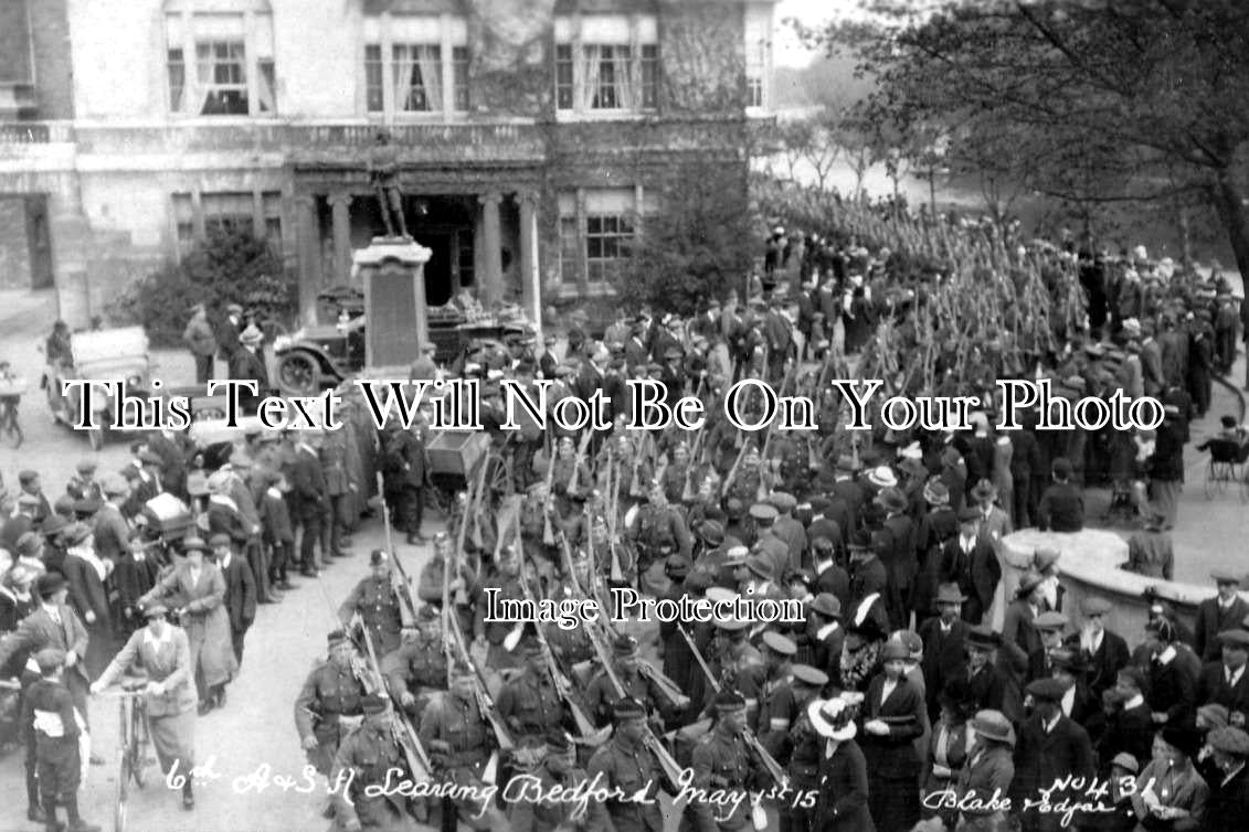 BF 91 - 6th Argyll & Sutherland Highlanders Leaving Bedford, Bedfordshire c1914