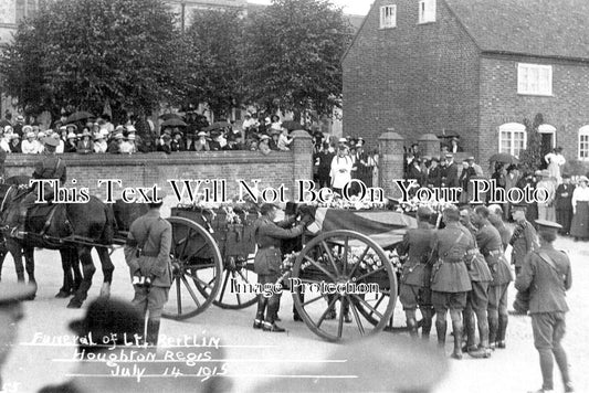 BF 951 - Funeral Of Lt Bertlin, Houghton Regis, Bedfordshire