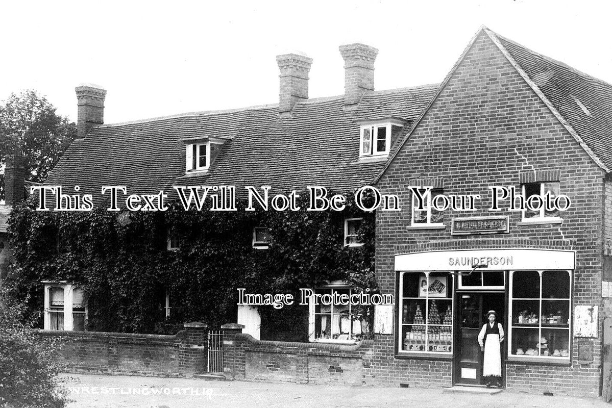 BF 972 - Saunderson Shop, High-Street, Wrestlingworth, Bedfordshire