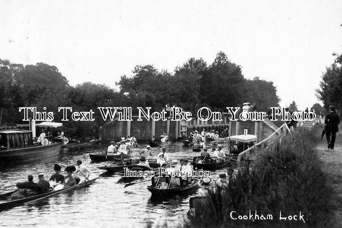 BK 1054 - Cookham Lock, Berkshire c1910