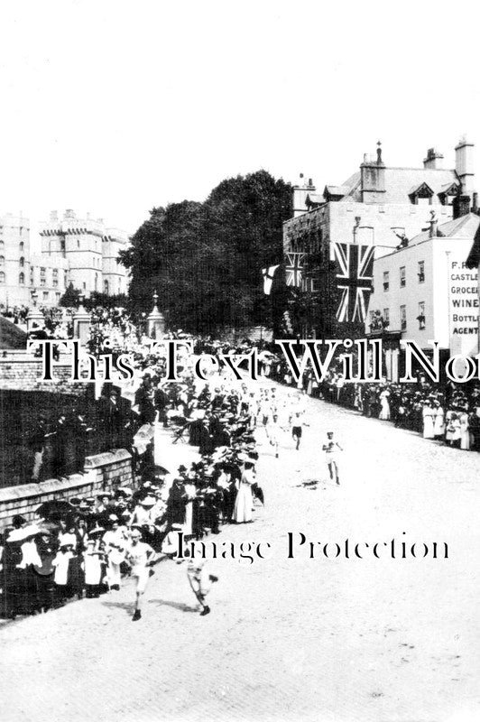 BK 1107 - The Start, Olympic Games Marathon Race, Windsor, Berkshire 1908