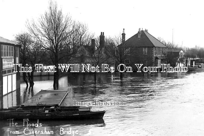 BK 1201 - Floods From Caversham Bridge, Reading, Berkshire c1911
