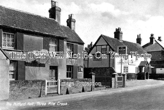 BK 1226 - Mitford Hall & Swan Inn, Three Mile Cross, Berkshire