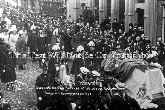 BK 1253 - Queen Victoria Funeral, Windsor, Berkshire 1901