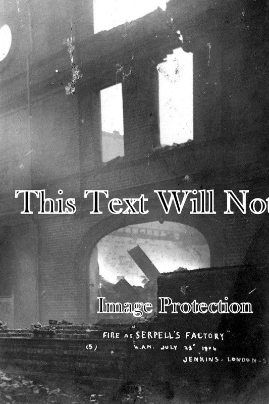 BK 1301 - Fire At Serpells South Street Factory, Reading, Berkshire 1904