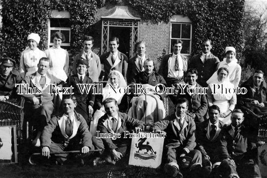 BK 136 - Tisbury Military Hospital, Berkshire c1918 Wounded Soldiers Berkshire Regiment WW1