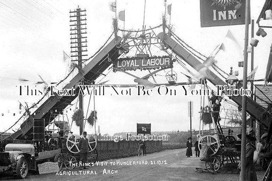 BK 1449 - The Kings Visit To Hungerford, Agricultural Arch, Berkshire 1912