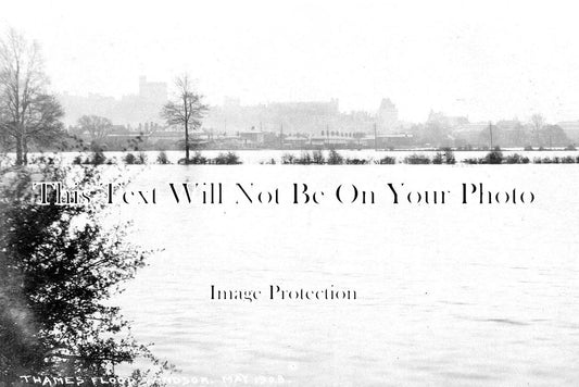 BK 1495 - Thames Floods At Windsor, Berkshire 1908
