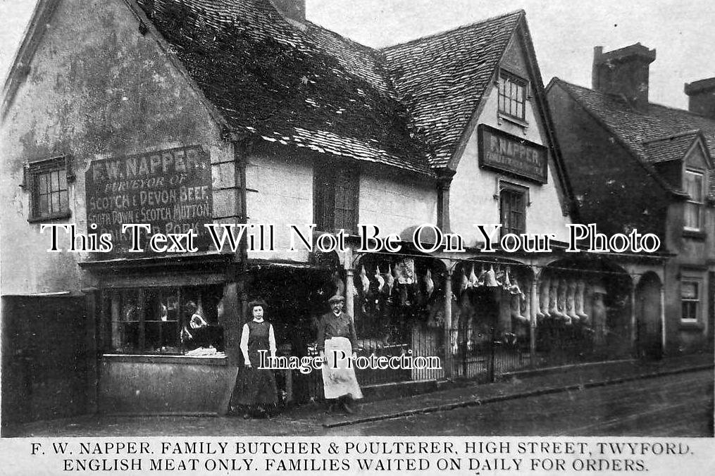 BK 156 - Butchers, High Street, Twyford, Berkshire c1910