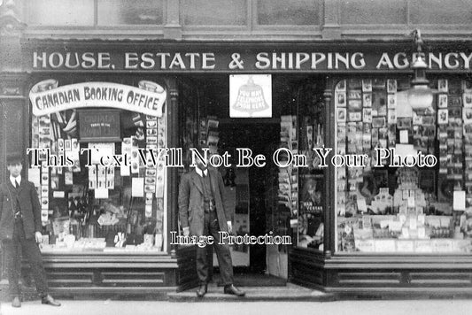 BK 1598 - Kings Road House Estate & Shipping Agency Shop, Reading c1910