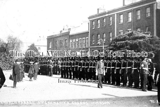 BK 1634 - Church Parade, 3rd Grenadier Guards, Windsor, Berkshire 1907