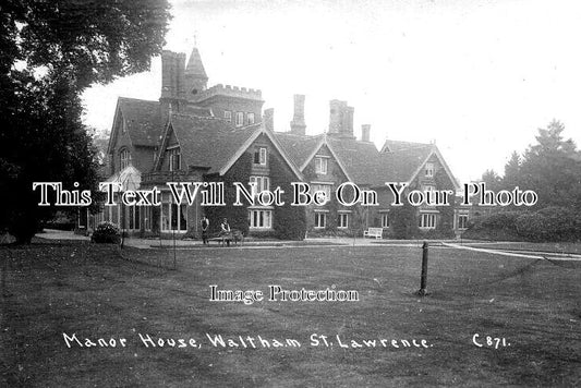 BK 1874 - Manor House, Waltham St Lawrence, Berkshire c1915