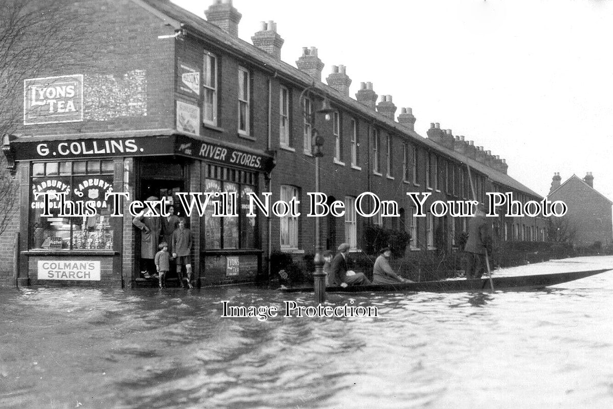 BK 1910 - Maidenhead Floods, Blackman Lane, Berkshire