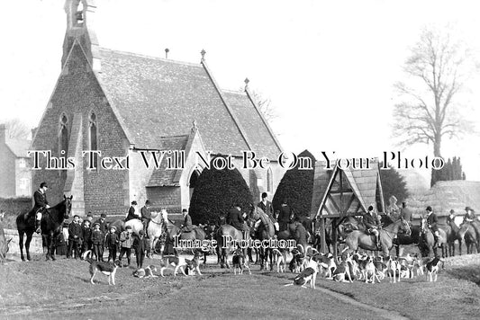 BK 1954 - Fox Hunt Meet, Fernham Village, Berkshire c1910
