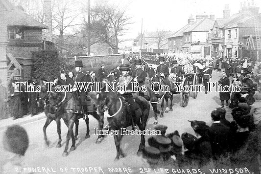 BK 2004 - Funeral Of Trooper Moore, 2nd Lifeguards, Windsor, Berkshire c1909
