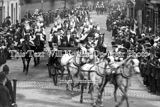 BK 2039 - Royal Visit Of King Edward VII & King Of Spain, Berkshire 1905