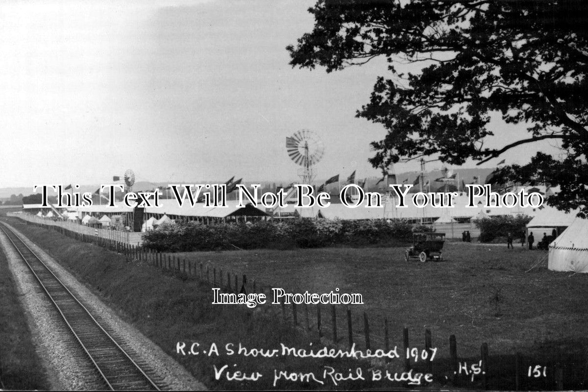 BK 21 - 1907 R.C.A Show, View From Railway Bridge, Maidenhead, Berkshire 1907