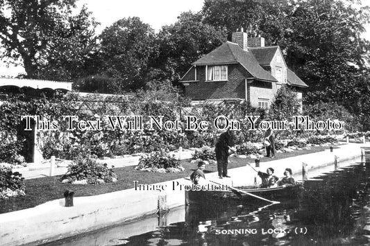 BK 2207 - Sonning On Thames Lock, Reading, Berkshire c1924