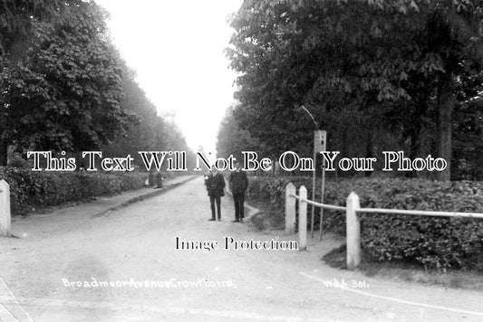 BK 2212 - Broadmoor Avenue, Crowthorne, Berkshire c1912