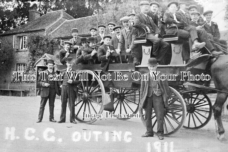 BK 2251 - Hermitage Cricket Club Outing, Berkshire 1911