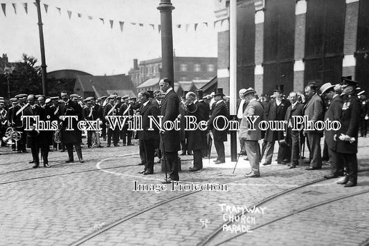 BK 236 - Reading Corporation Tramways Church Parade, Berkshire c1914