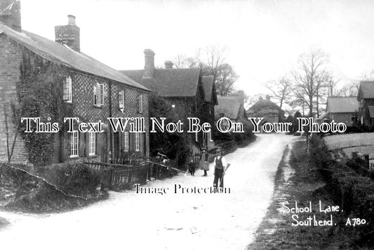 BK 2418 - School Lane, Southend Near Bradfield, Berkshire c1913