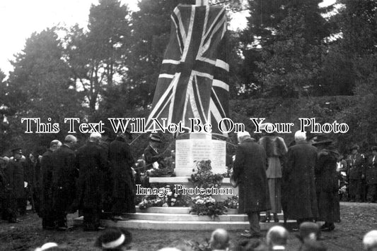 BK 2423 - Finchampstead War Memorial Unveiling, Berkshire