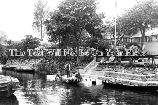 BK 2479 - Stevens Landing Stage & Tea Gardens, Abingdon, Berkshire