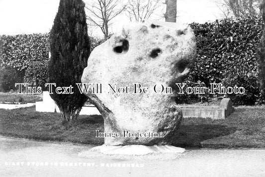 BK 2616 - Giant Stone, Maidenhead Cemetery, Berkshire