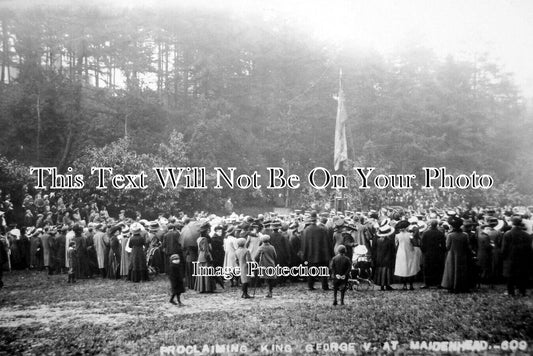 BK 2620 - Proclaiming King George V At Maidenhead, Berkshire