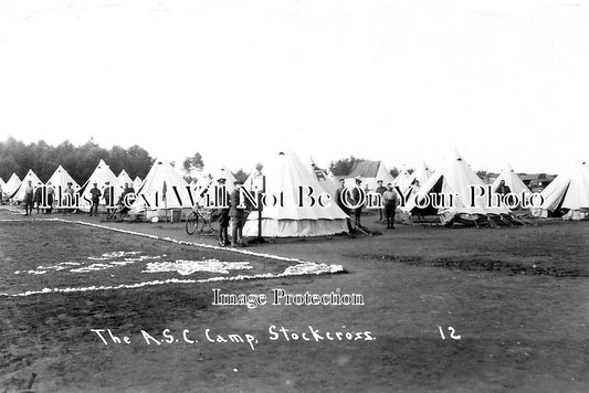 BK 2647 - The ASC Military Camp, Stockcross, Berkshire c1915 WW1