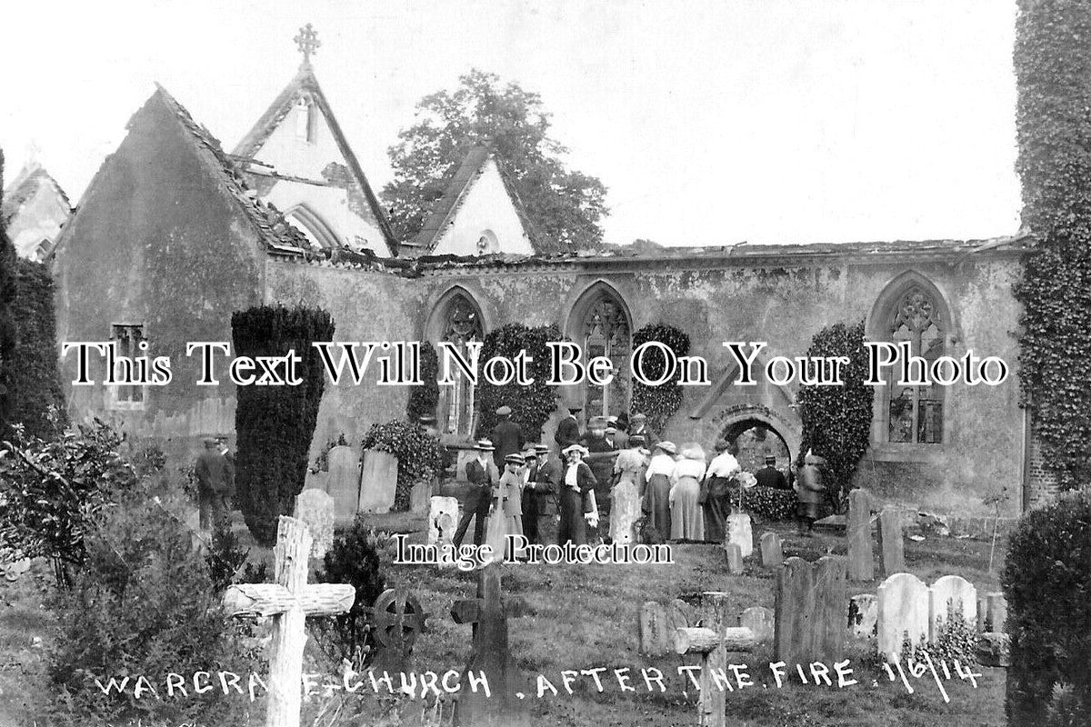 BK 2653 - Wargrave Church After The Fire, Berkshire 1914