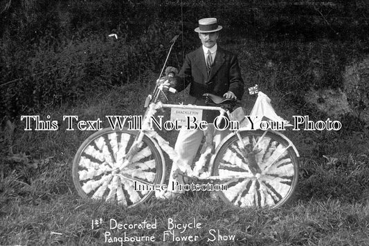 BK 2687 - 1st Decorated Bicycle, Pangbourne Flower Show, Berkshire