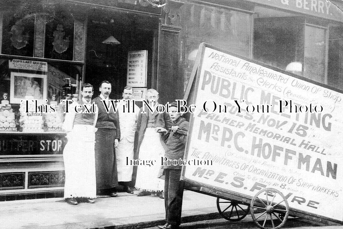BK 2751 - Palmer Memorial Hall Meeting, Reading Butter Store c1904